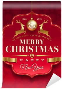 Christmas Greeting Decorative Label - Cheap Decorative Pillows & Shams Christmas Elks (400x400), Png Download