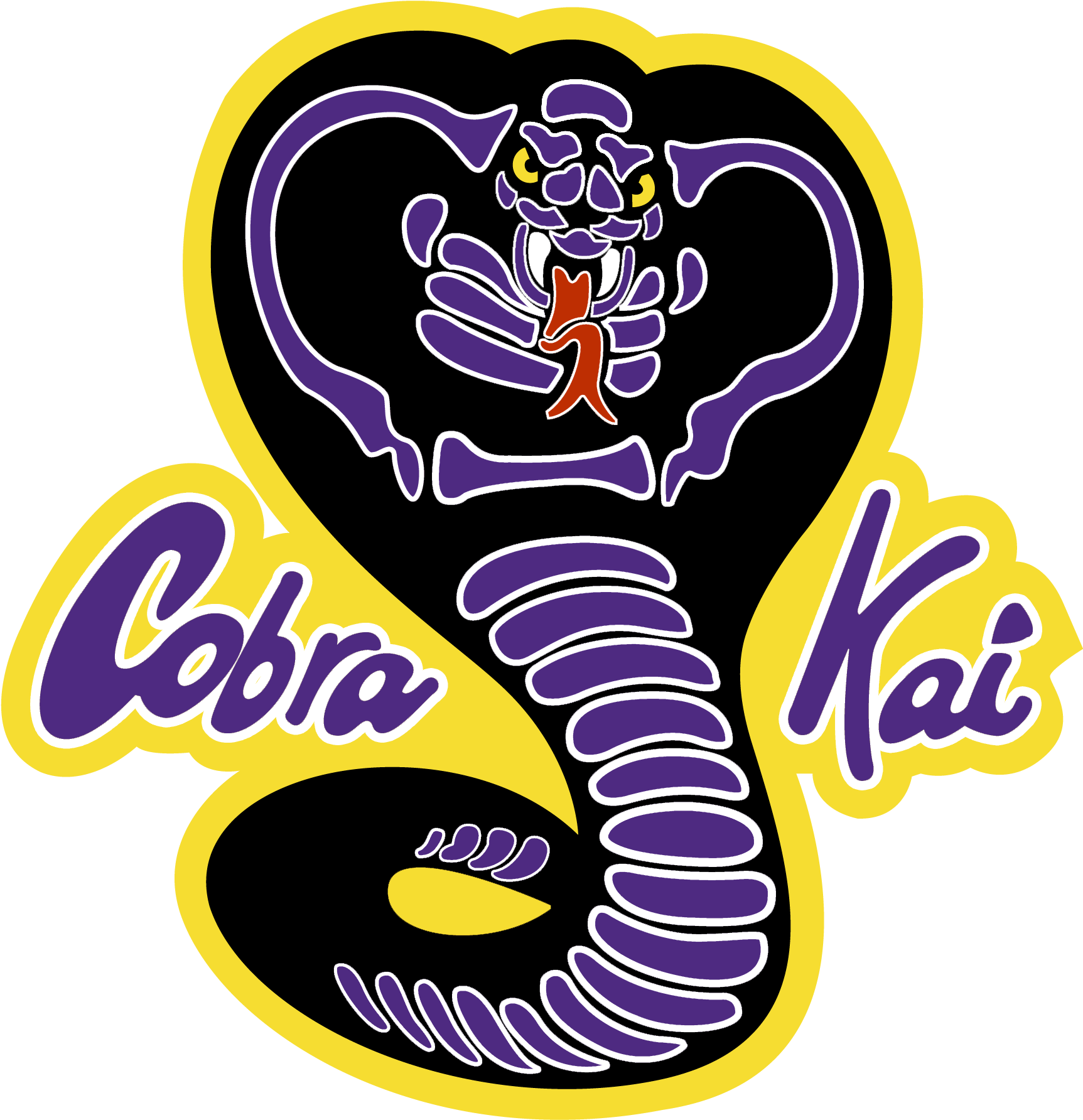 Cobra Kai Logo Black And White (1780x1928), Png Download