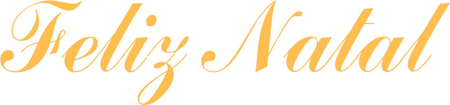 Feliz Natal Amarelo D - Calligraphy (1499x384), Png Download