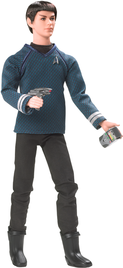 Ken Capitão Spock - Mattel Star Trek Mr. Spock Barbie Ken Pink Label Doll (640x950), Png Download