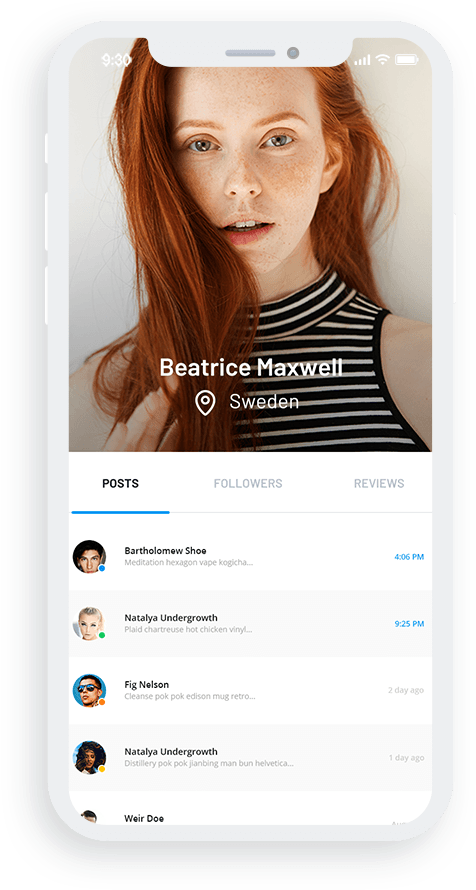 App Project Hero - Red Hair (500x916), Png Download