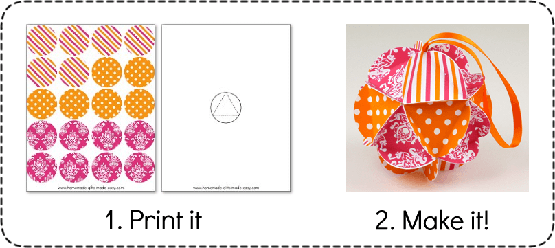 Easy To Make Christmas Ornaments Step By Step Tutorials - Printable Christmas Decorations To Make (808x361), Png Download