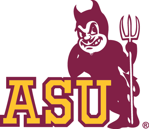 Retro Arizona State Sun Devils - Retro Arizona State Logo (484x419), Png Download