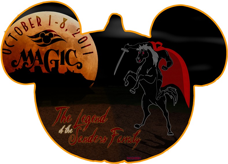 Door Magnet October 2011 Disney Magic - Disney Halloween Cruise Magnets (800x640), Png Download