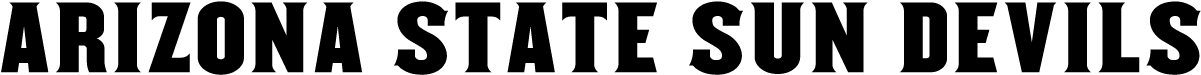 Asu Sun Devils Font (1200x300), Png Download