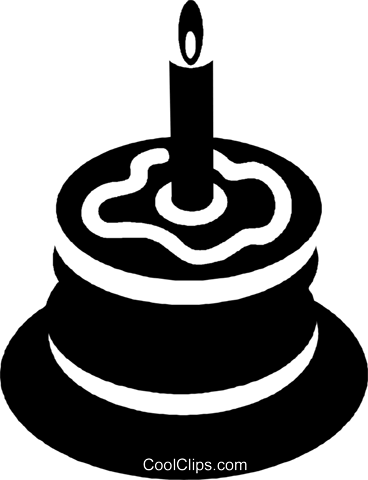 Birthday Cake - Bolo De Aniversário Preto E Branco Png (368x480), Png Download