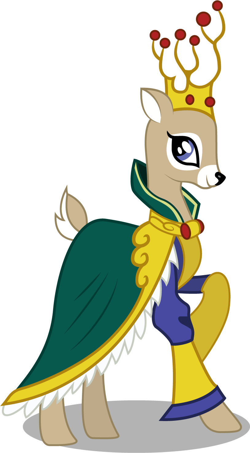 Crimson, Clothes, Crown, Deer, Doe, Dress, Idw, Idw - Cartoon (1020x1602), Png Download