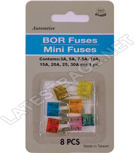 Carded Fuses, Carded Fuse Pack, 8 Fuses, 3-30 Amp, - Decorative Rubber Stamp (600x600), Png Download