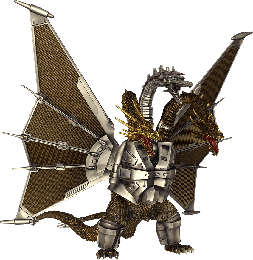 Mecha-king Ghidorah Ps4 - Mecha King Ghidorah Png (849x874), Png Download