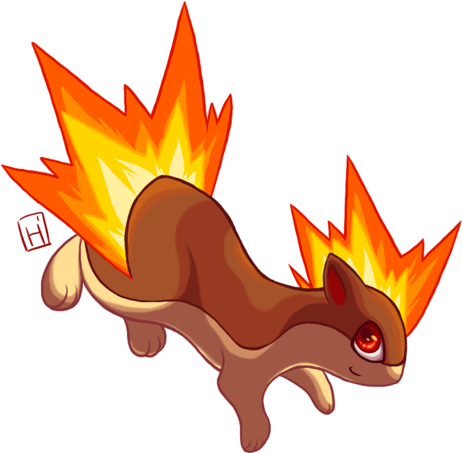 Quilava By Silkshine-d4678cg - Shiny Quilava Fan Art (680x675), Png Download