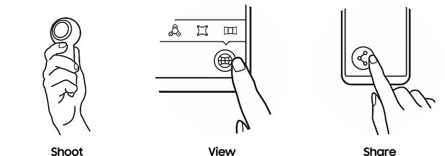 360 Live Stream - Samsung Gear 360 (872x306), Png Download