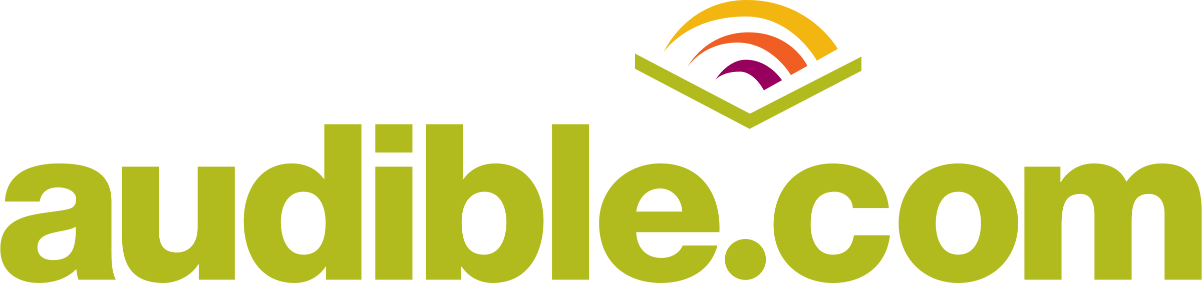 Com Logo Png Transparent - Audible Logo Transparent (2400x566), Png Download