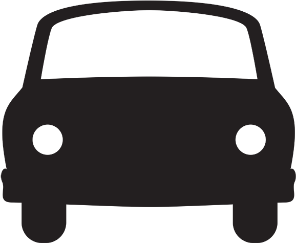 Transportation Icons Car Automobile Drive Wheels Road - Royalty Free Car Icon (600x474), Png Download