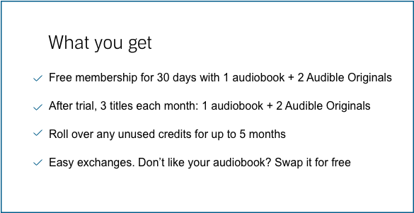 Start Your Free 30-day Trial - Audiobook (658x350), Png Download