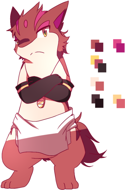 Quilava Gender - Blacksmith (500x674), Png Download