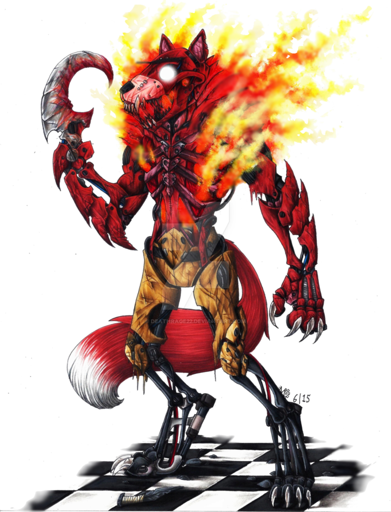 Fnaf Foxy By Deathrage22 On Deviantart - Fnaf Foxy (781x1022), Png Download