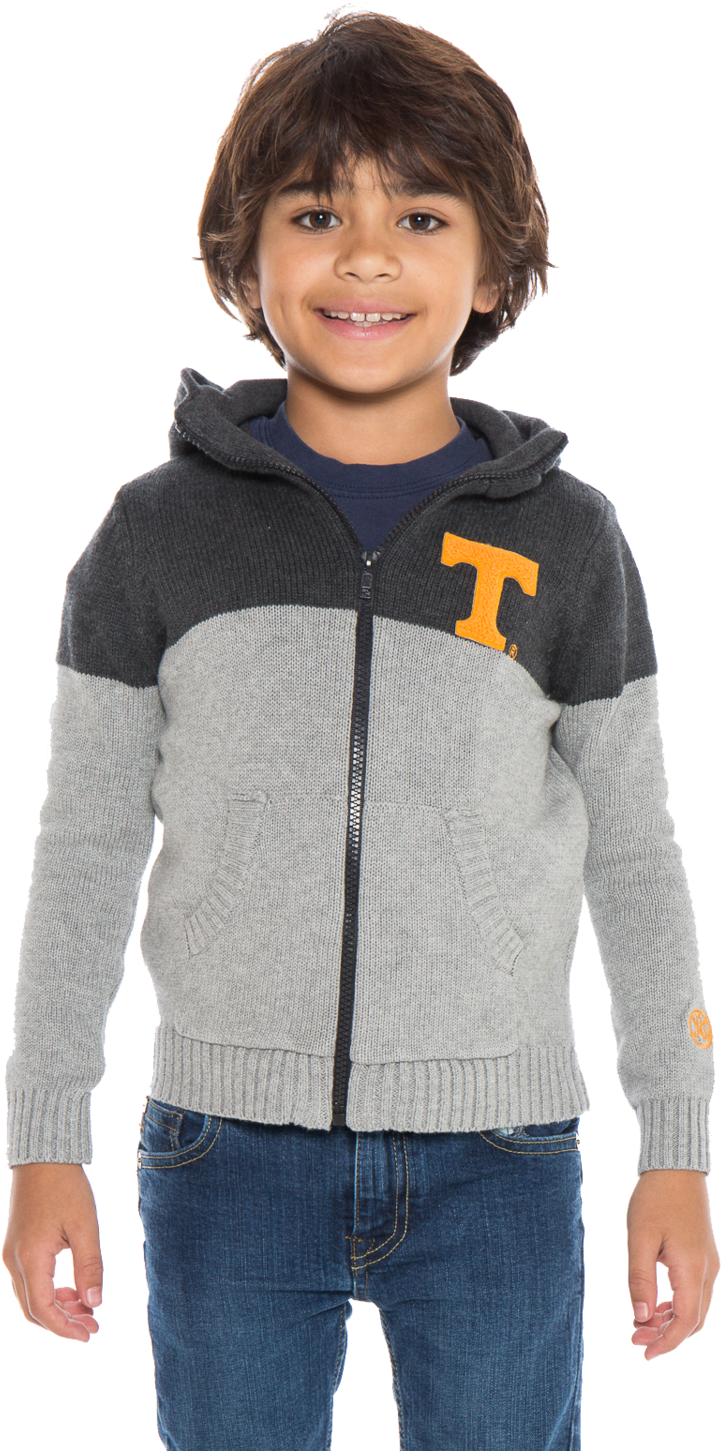 Tennessee Vols Boy's Color Block Zip - Child (1000x1500), Png Download