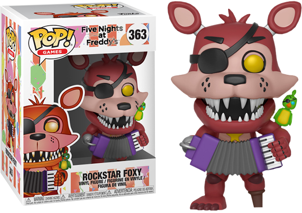Five Nights At Freddy's - Rockstar Foxy Funko Pop (614x432), Png Download