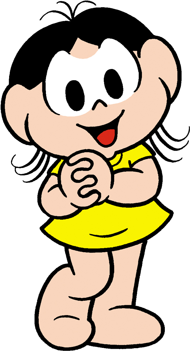 Truma De Monica Em Png - Turma Da Monica Magali Png (641x1141), Png Download