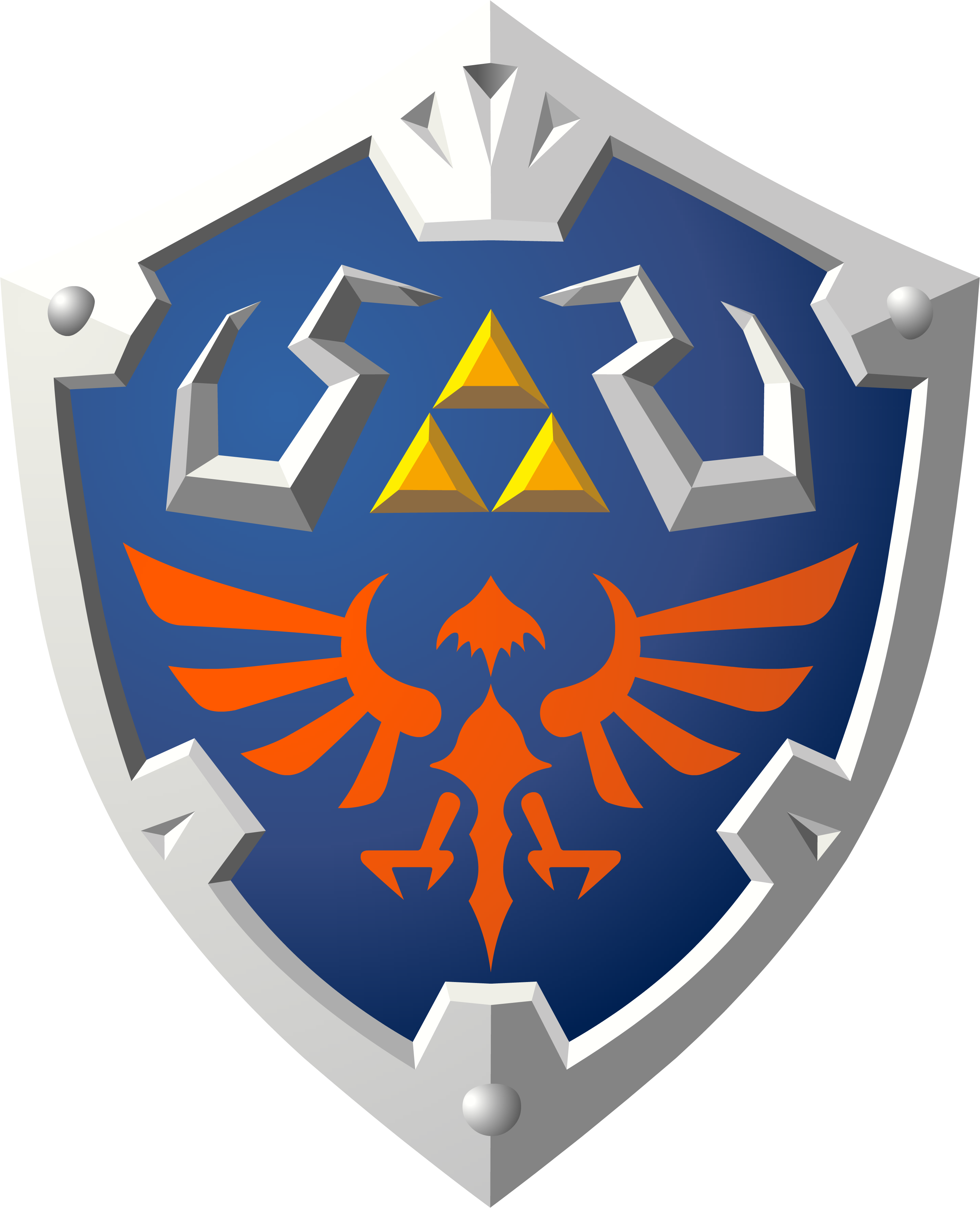Skyward Hylian Shield By Doctor-g - New 2ds Hylian Shield (3011x3710), Png Download