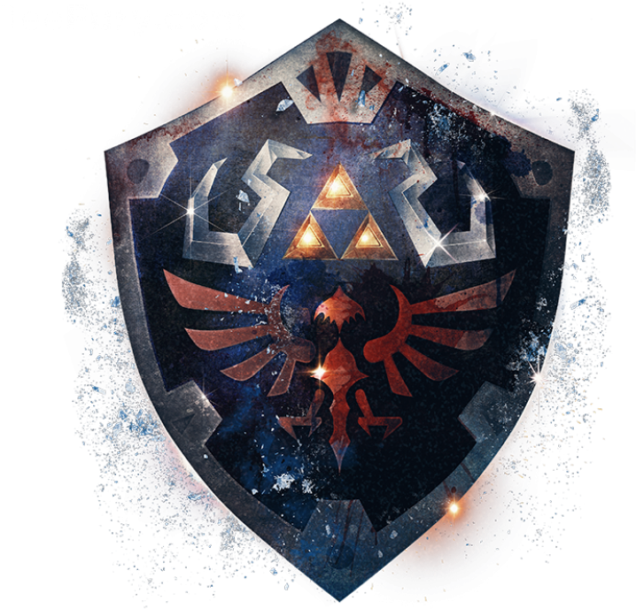 Epic Hylian Shield - Hylian Shield Art (799x706), Png Download