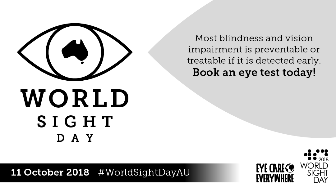 World Sight Day 2018 Instagram Tile Mono - Luminance Vision Optometry - Mei Fleming, Optometrist (1080x608), Png Download