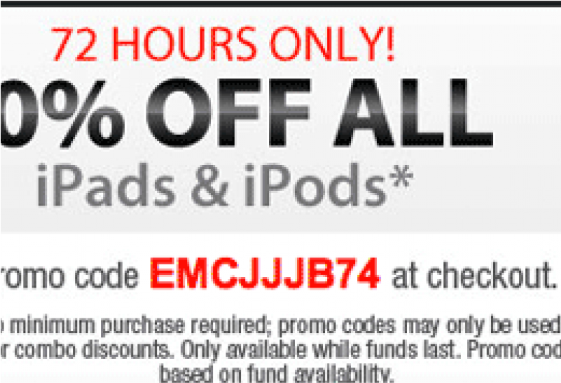 10% Off Apple Ipad And Ipod Is Hot Early Black Friday - Ipod Touch (800x800), Png Download