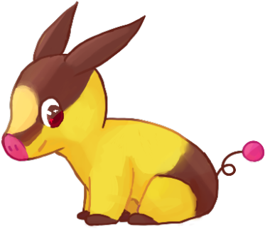 Shiny Tepig - Digital Art (500x340), Png Download