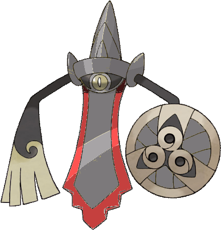 681 Aegislash Blade Shiny - Shiny Aegislash Blade Form (456x471), Png Download