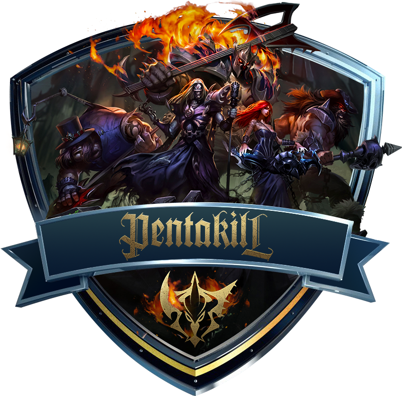 Pentakill Icon By Outlawninja - League Of Legends Pentakill Fanart (379x350), Png Download