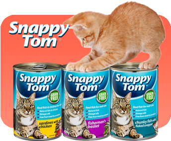 400gcans A 400gcans B - Snappy Tom Cat Food (447x296), Png Download