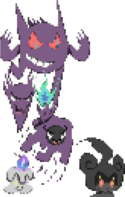 Ghost Type Pokemon - Haunter (1280x720), Png Download