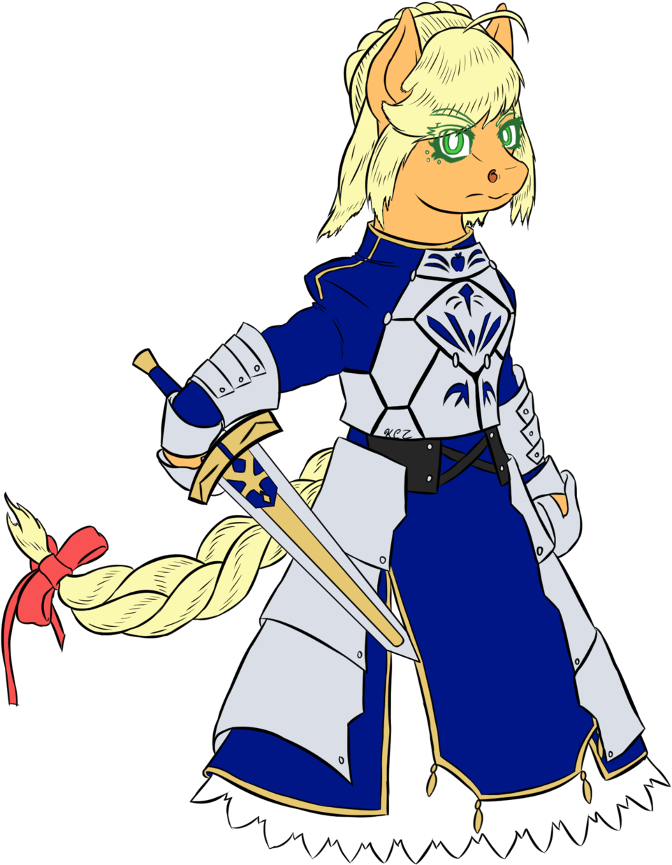 Korencz11, Artoria Pendragon, Atg 2018, Crossover, - Fate/stay Night (1024x1284), Png Download