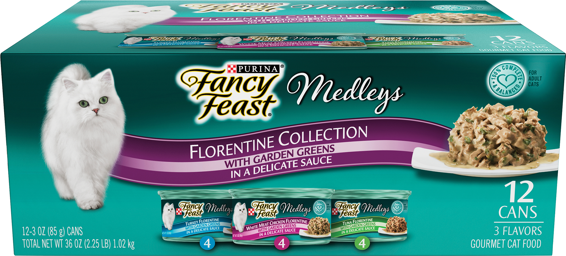 Purina Fancy Feast Medleys Florentine Collection Adult - Fancy Feast Medleys (2000x2000), Png Download