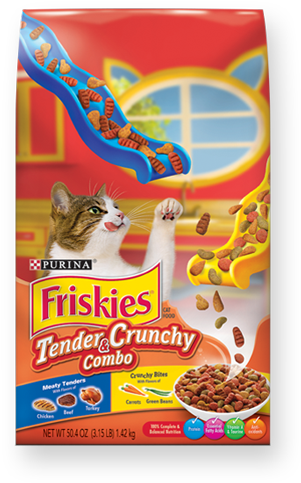 Shop Now - Friskies Tender And Crunchy (700x489), Png Download