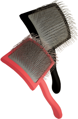 Brushes Chris Christenson Advanced Grooming - Chris Christensen Big K Slicker Medium Black (312x500), Png Download