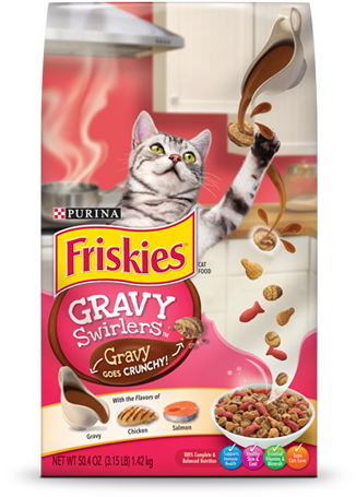 Gravy Swirlers - Friskies Gravy Swirlers (700x489), Png Download