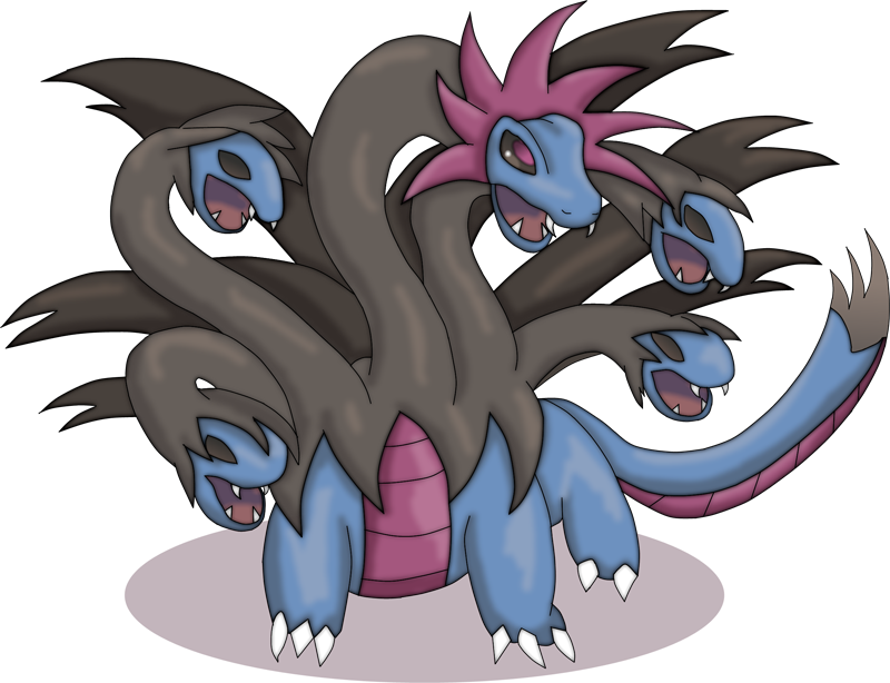Mega Hydreigon Pokédex (800x614), Png Download