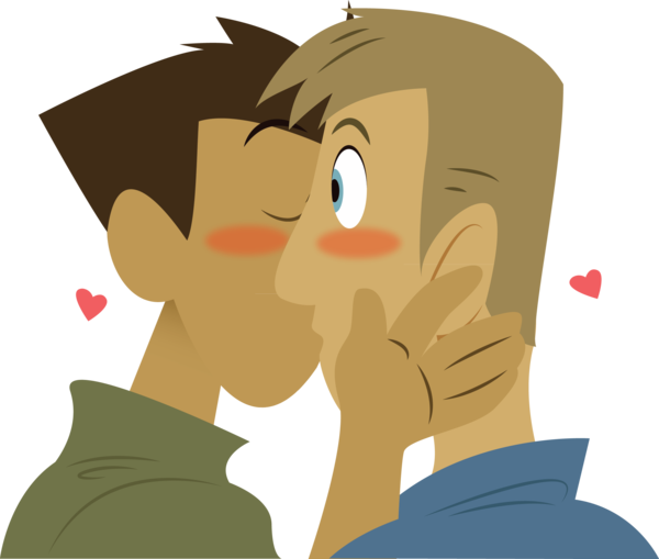 Anna - Chris And Martin Kratt Love (600x509), Png Download