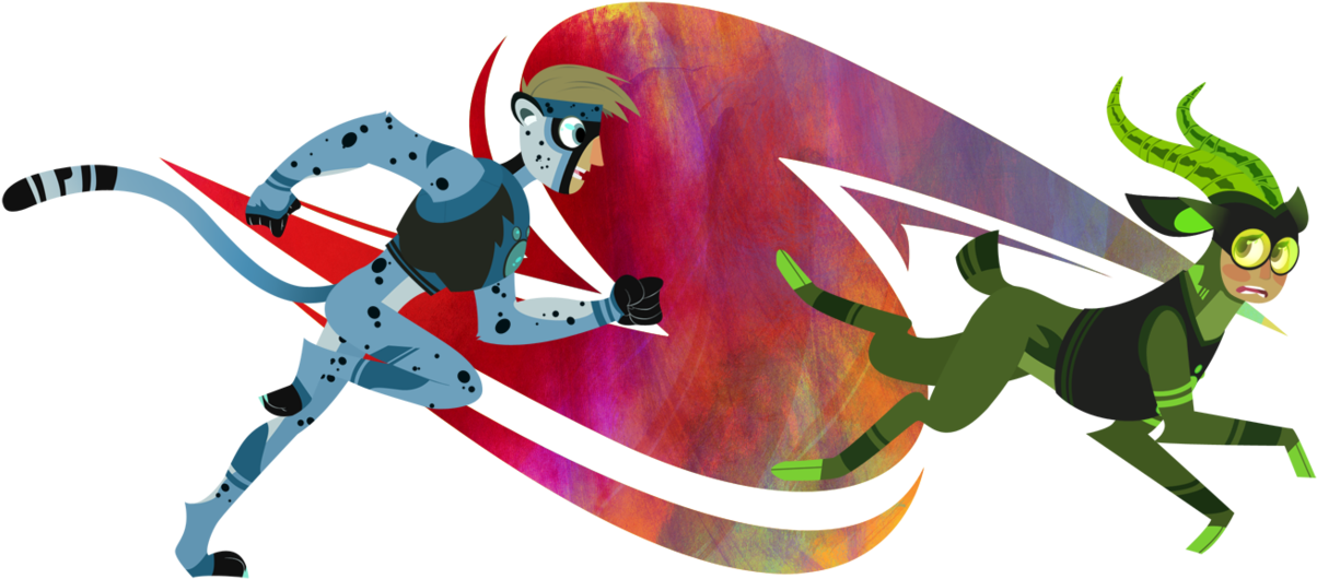 Wild Kratts Creature Power Suit Cheetah - Wild Kratts Cheetah And Gazelle (1280x607), Png Download