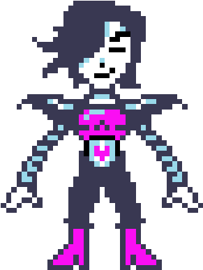 Mettaton With Frisk's Eyes - Undertale Mettaton Ex Overworld Sprite (400x400), Png Download