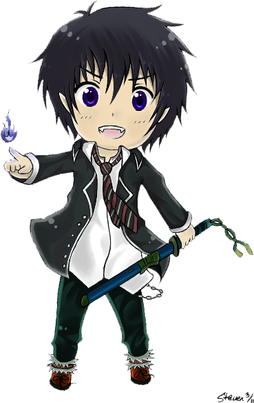 The Anime Kingdom Images Blue Exorcist Wallpaper And - Blue Exorcist (390x600), Png Download