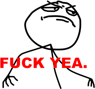 Memes De Fondo Blanco Of Tumblr - Fuck Yeah Meme Png (500x389), Png Download