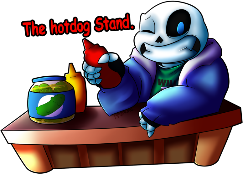 The Hotdog Stand, Heya Mettaton,those Are Some Nice - Hot Dog Cart (781x585), Png Download