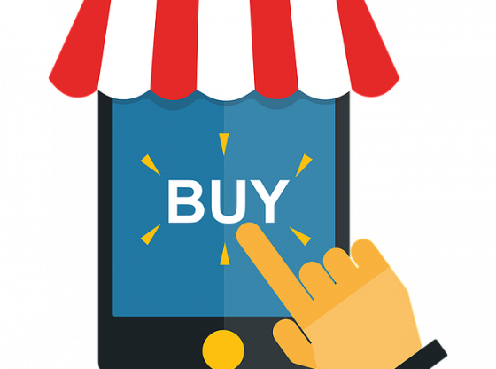 Online Shopping Clip Art (560x416), Png Download