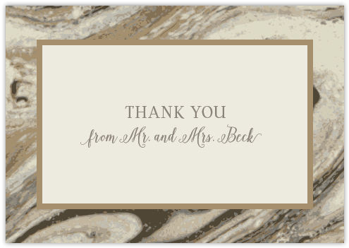 Marbled-thankyoucard - Picture Frame (864x864), Png Download