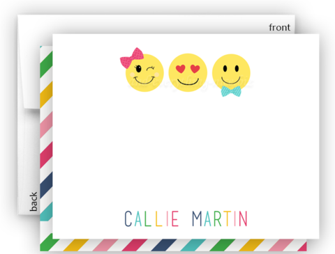 Emoji Ii Thank You Cards Note Card Stationery • Flat, - Stationery (480x365), Png Download