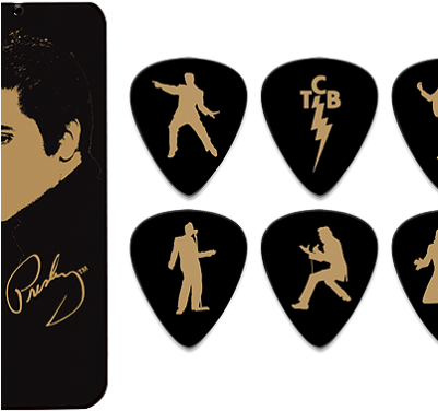 Dunlop Elvis Portrait Collection Picks - Elvis Presley Guitar Picks (400x400), Png Download