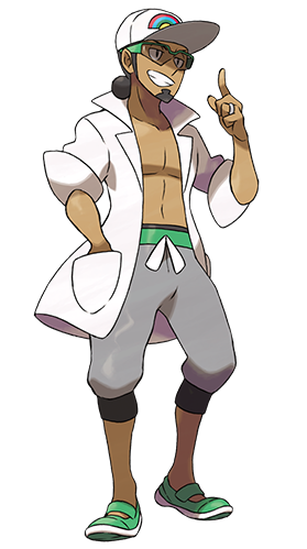 Professor Kukui - Nintendo 3ds - Pokemon Moon Console Game (500x500), Png Download