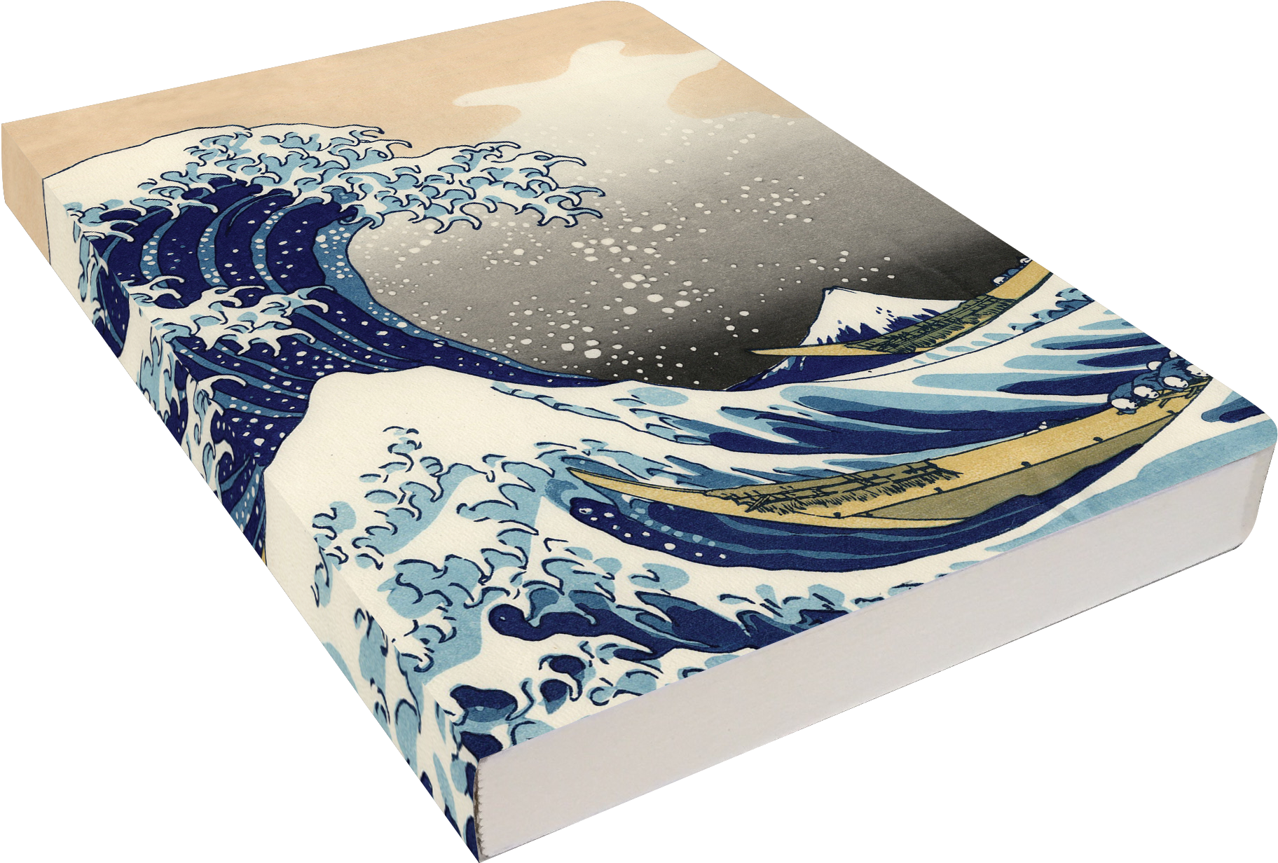 Flatline Journal Cov - Great Wave Asian Art Mousepad (2050x1461), Png Download